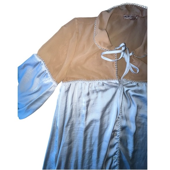 For Love & Lemons Skivvies Soliana Sleep Shirt Dress Women’s Small Lounge *Flaw - Picture 10 of 16